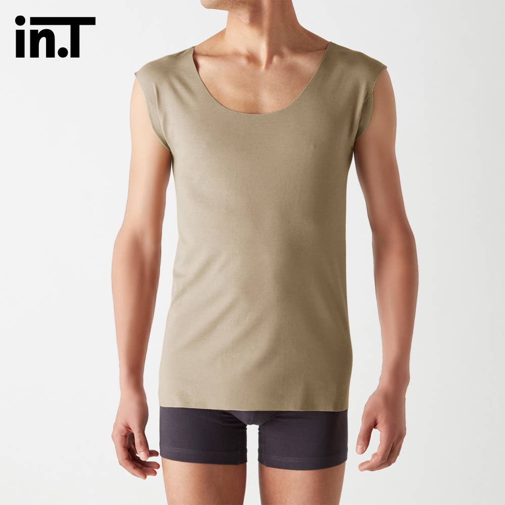 【Tシャツ専用】綿リッチ・汗取り付パッド付きスリーブレス【まとめ買い割対象】